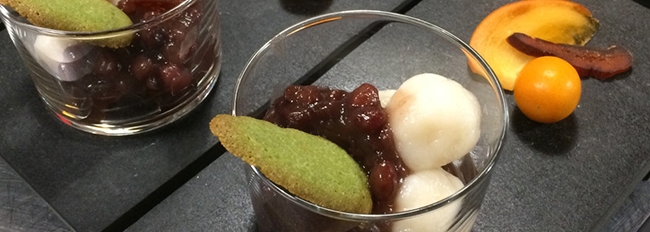 Dessert japonais aux haricots azuki