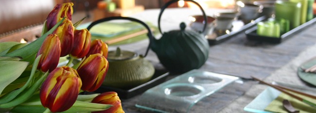 table tulipes